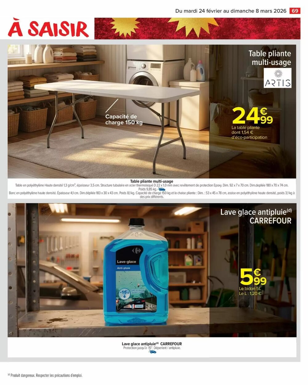 Prospectus promotionnel Carrefour valable à partir du 24/02/2026 - Page 71.