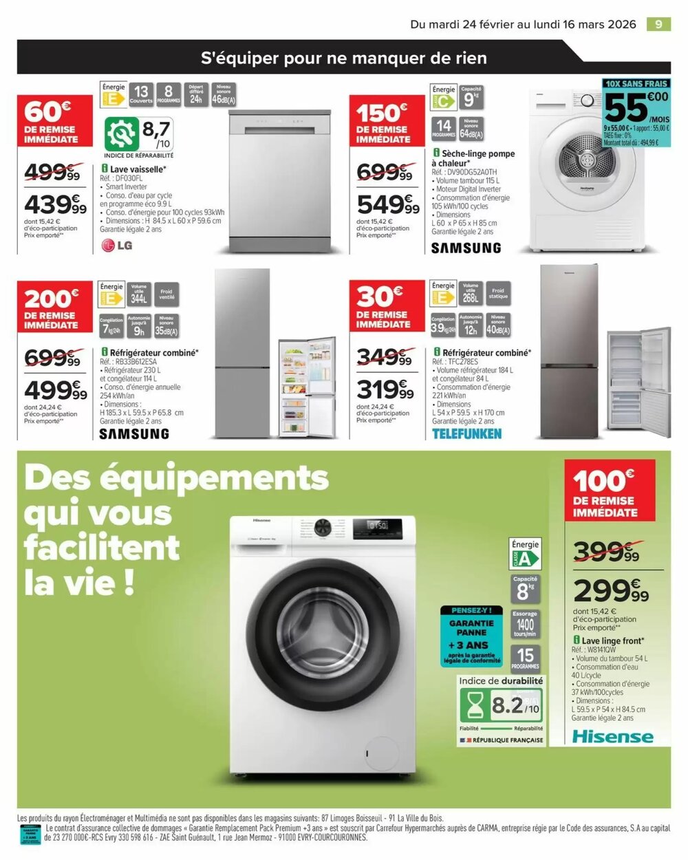 Prospectus promotionnel Carrefour valable à partir du 24/02/2026 - Page 9.