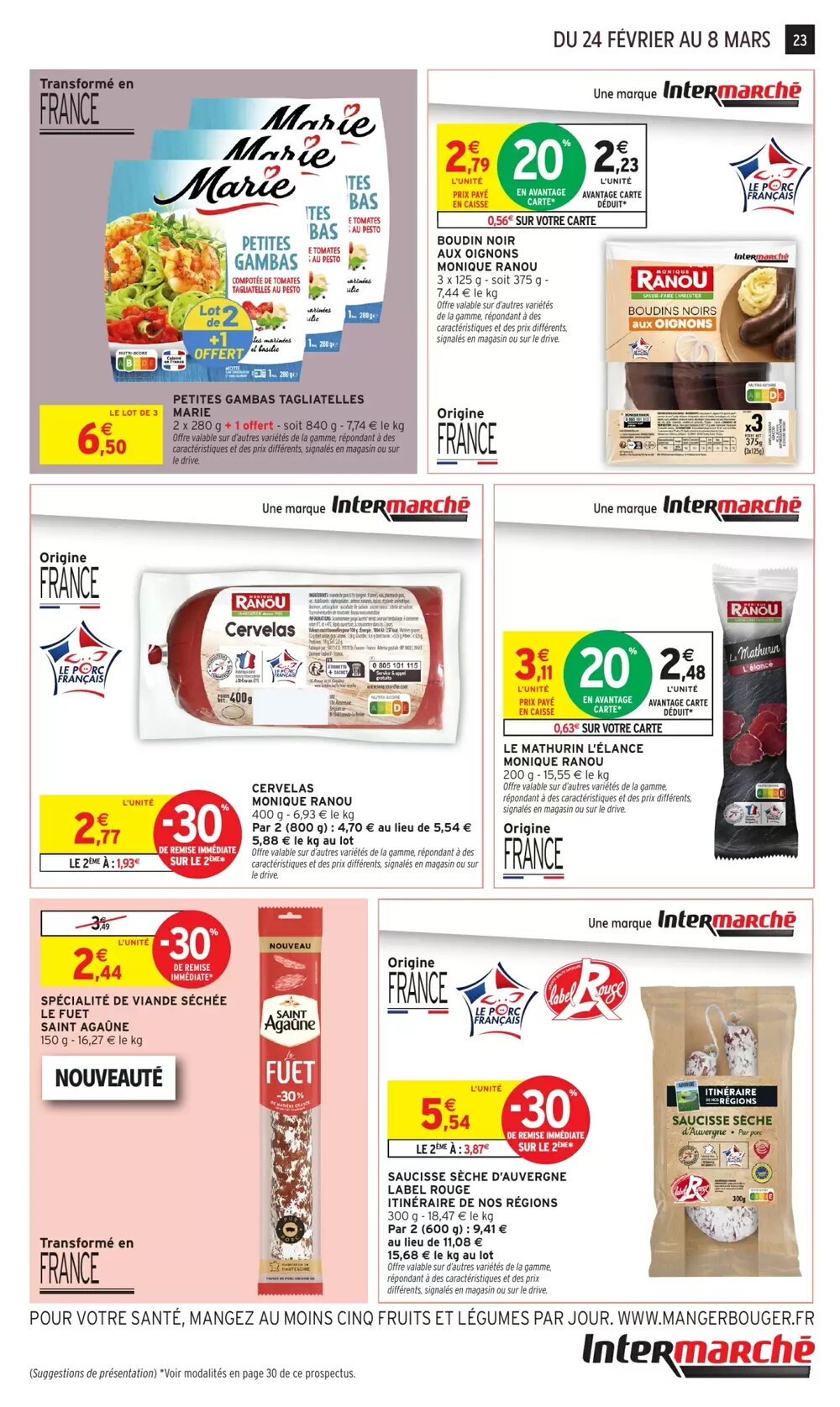 Prospectus promotionnel Intermarché Hyper valable à partir du 24/02/2026 - Page 23.