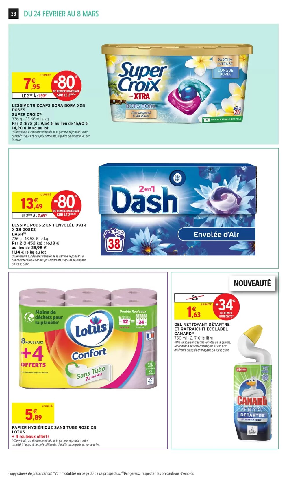 Prospectus promotionnel Intermarché Hyper valable à partir du 24/02/2026 - Page 38.