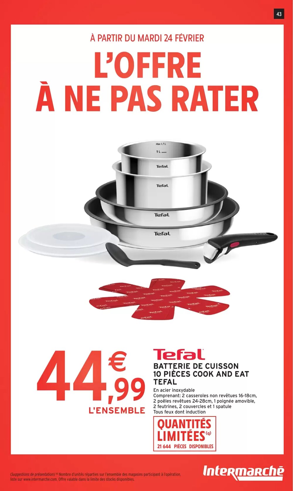 Prospectus promotionnel Intermarché Hyper valable à partir du 24/02/2026 - Page 43.