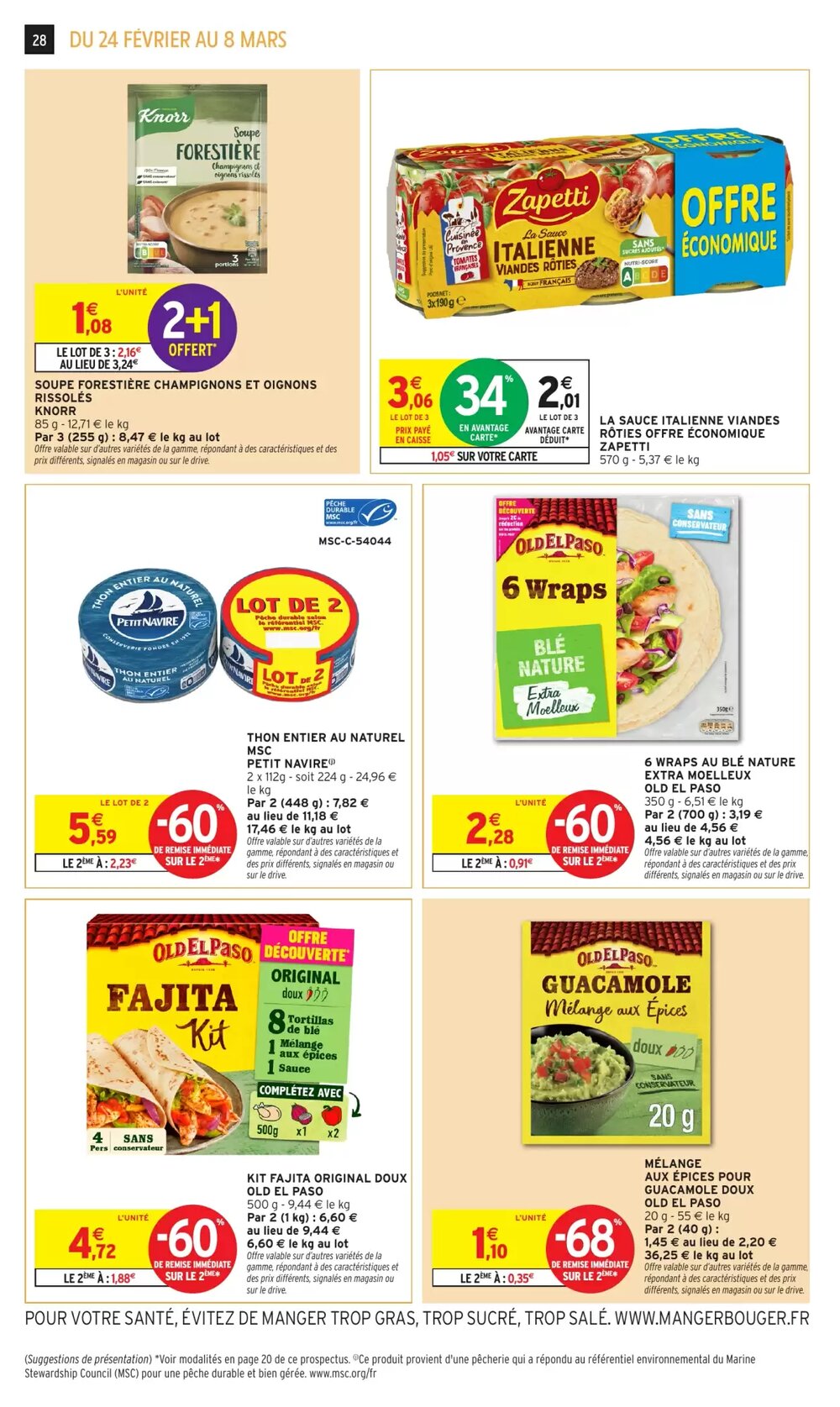 Prospectus promotionnel Intermarché valable à partir du 24/02/2026 - Page 28.