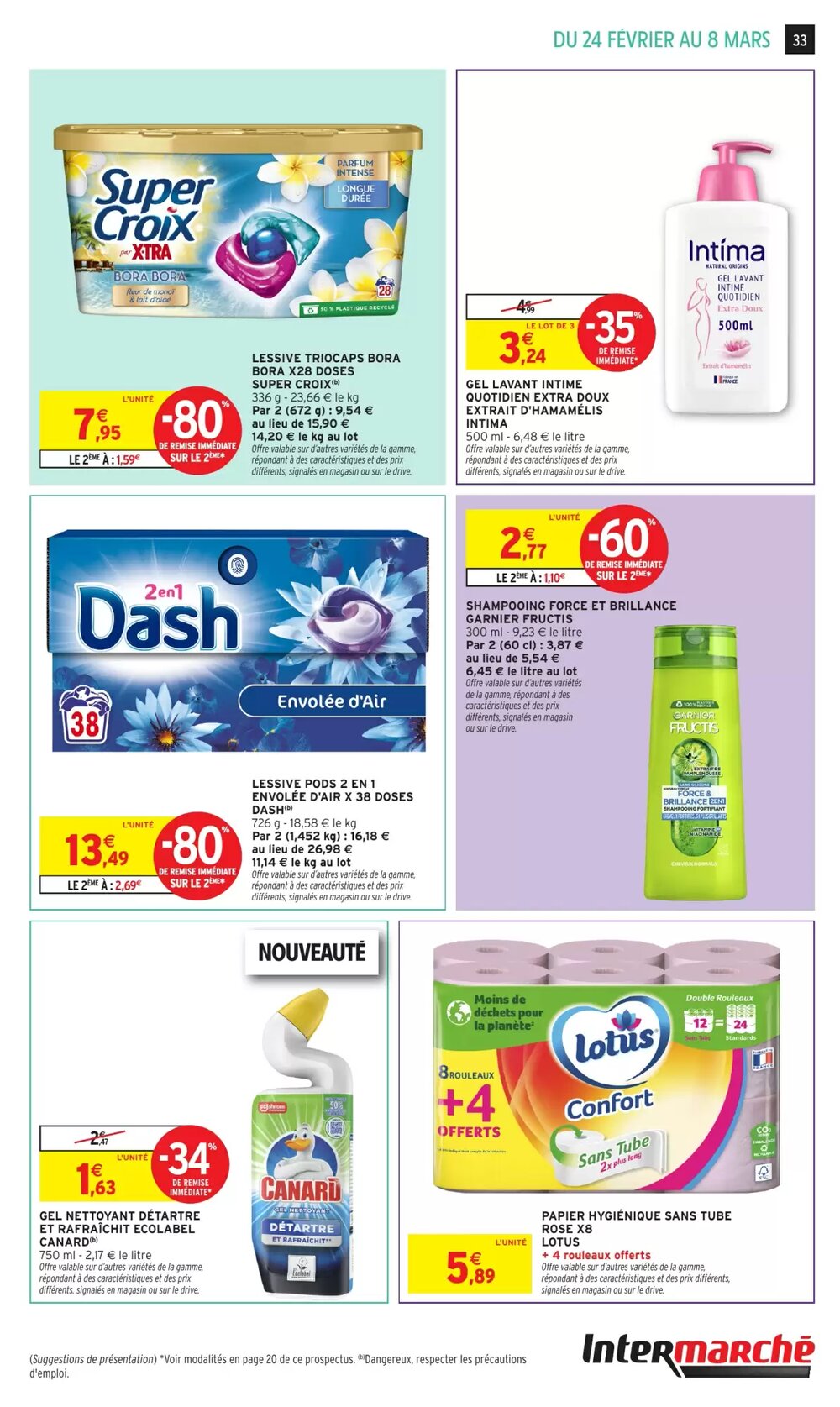 Prospectus promotionnel Intermarché valable à partir du 24/02/2026 - Page 33.