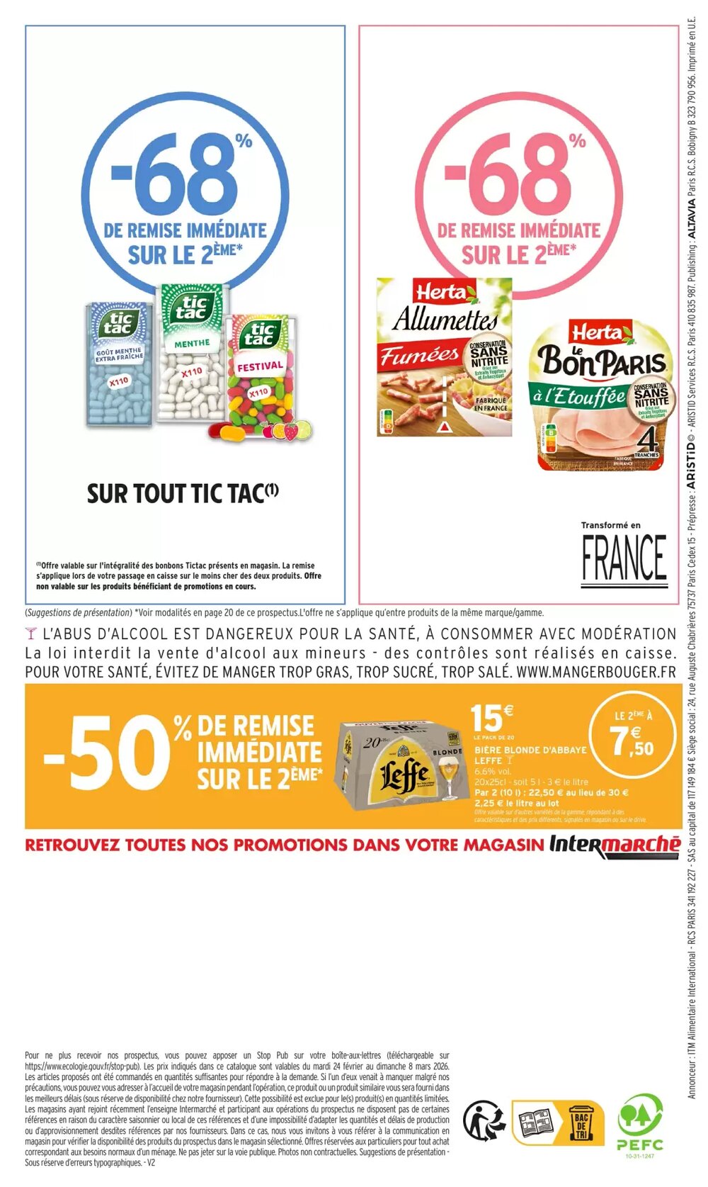 Prospectus promotionnel Intermarché valable à partir du 24/02/2026 - Page 36.