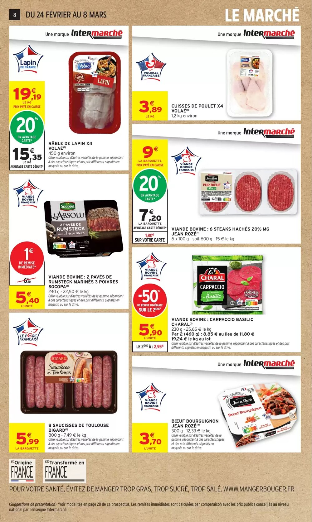 Prospectus promotionnel Intermarché valable à partir du 24/02/2026 - Page 8.