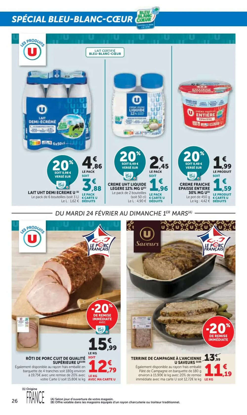 Prospectus promotionnel Hyper U valable à partir du 24/02/2026 - Page 26.