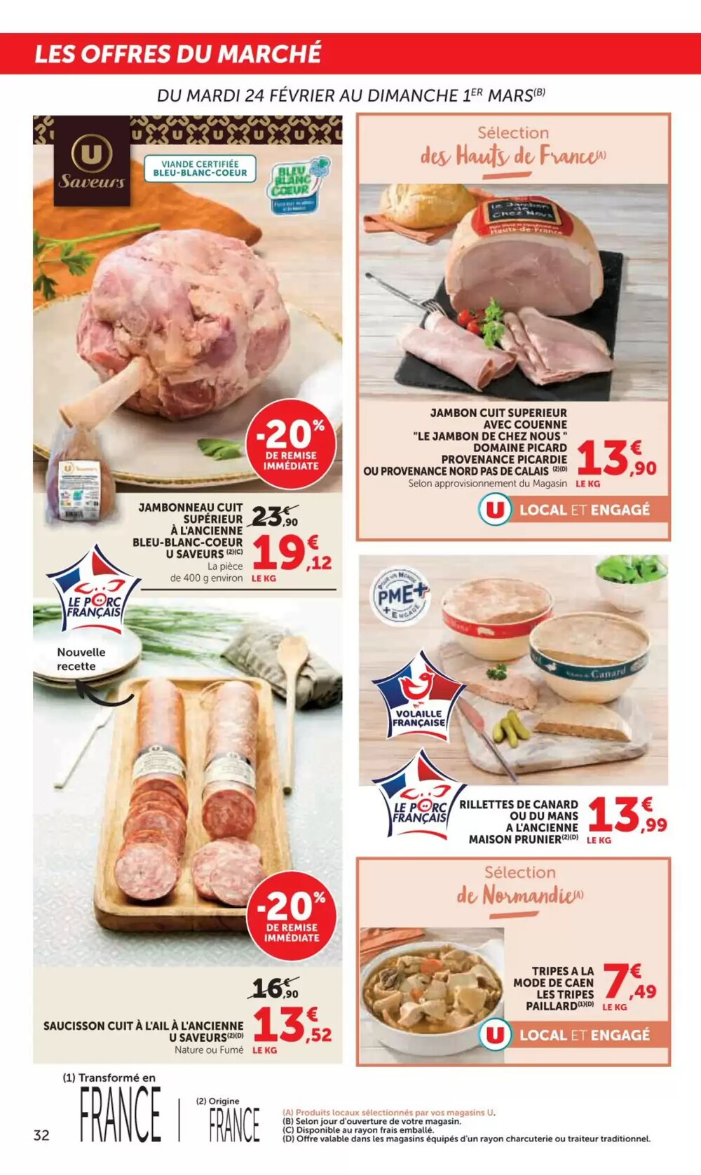 Prospectus promotionnel Hyper U valable à partir du 24/02/2026 - Page 32.