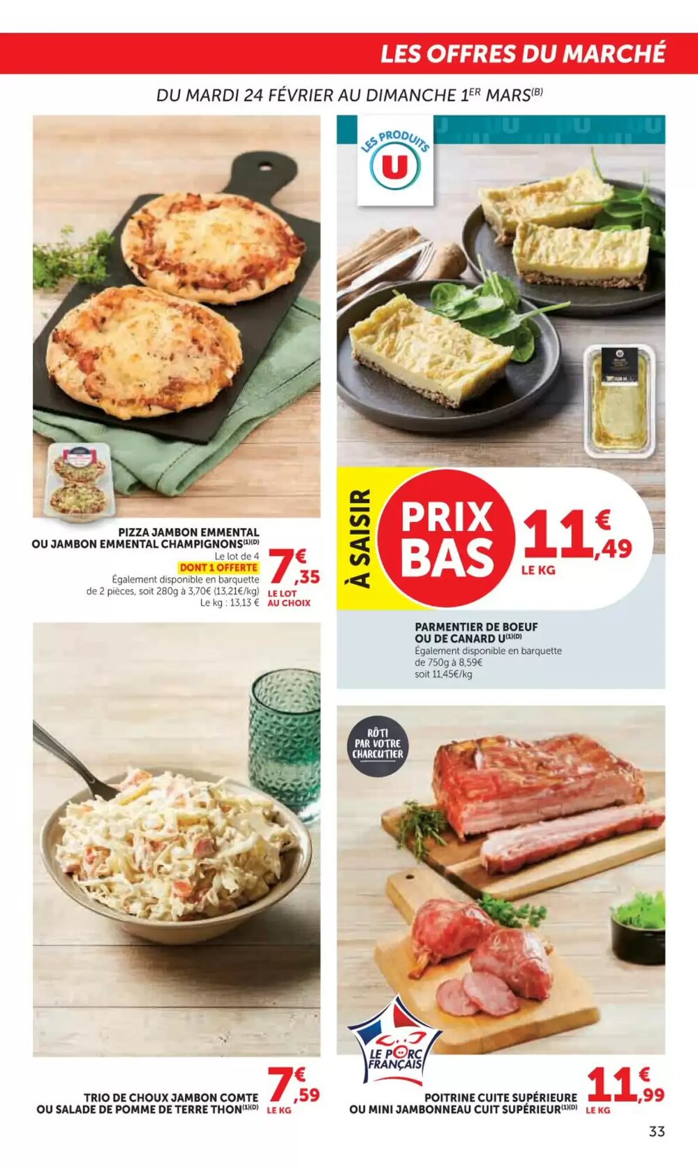 Prospectus promotionnel Hyper U valable à partir du 24/02/2026 - Page 33.