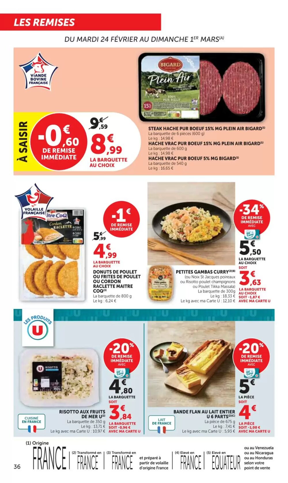 Prospectus promotionnel Super U valable à partir du 24/02/2026 - Page 36.