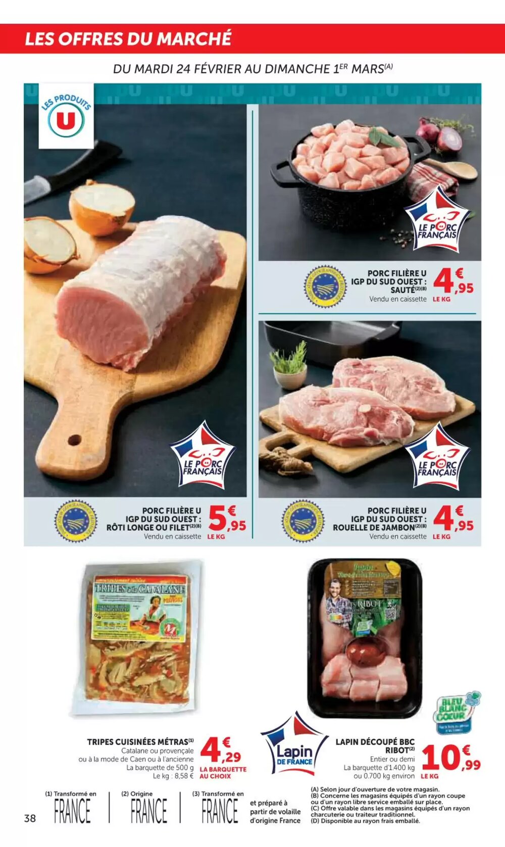Prospectus promotionnel Super U valable à partir du 24/02/2026 - Page 38.