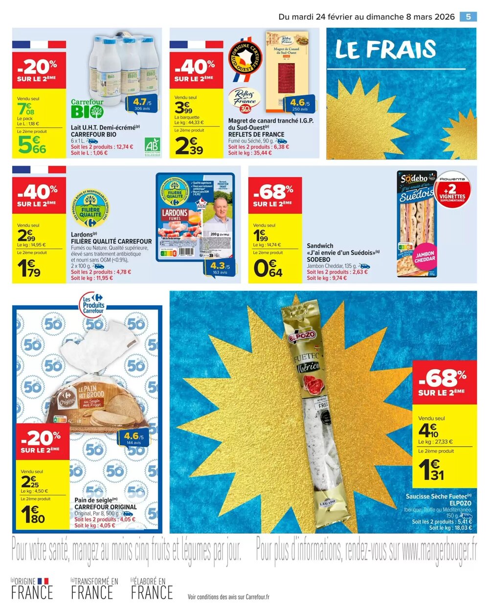 Prospectus promotionnel Carrefour Market valable à partir du 24/02/2026 - Page 6.