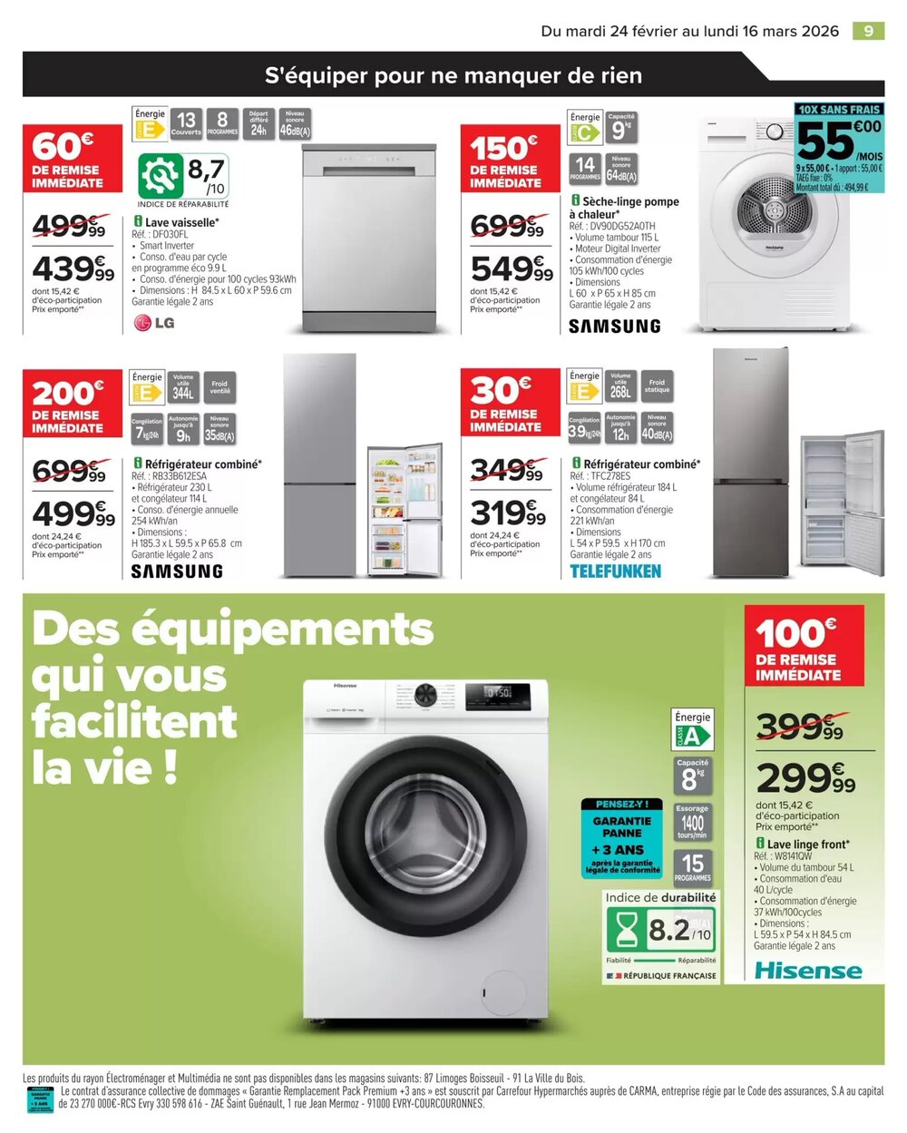 Prospectus promotionnel Carrefour valable à partir du 24/02/2026 - Page 9.