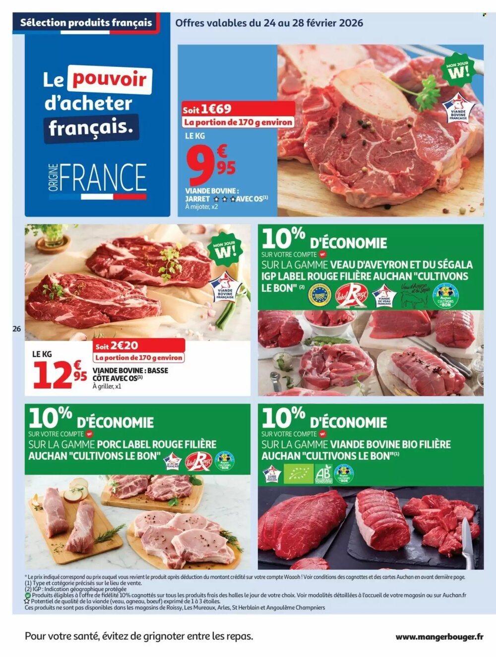 Prospectus promotionnel Auchan valable à partir du 24/02/2026 - Page 26.