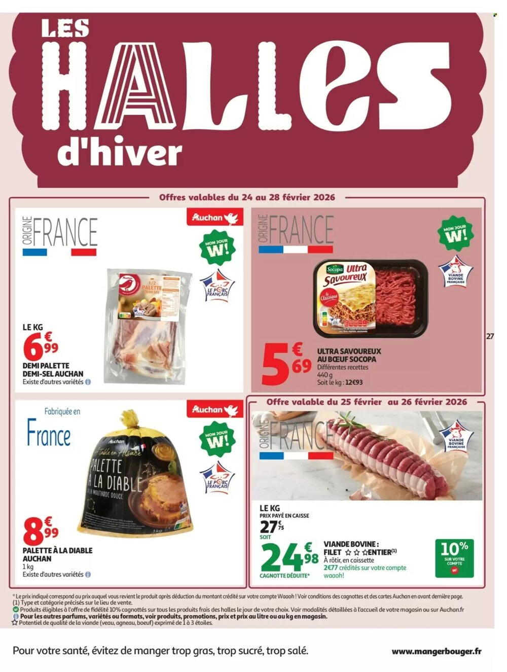 Prospectus promotionnel Auchan valable à partir du 24/02/2026 - Page 27.