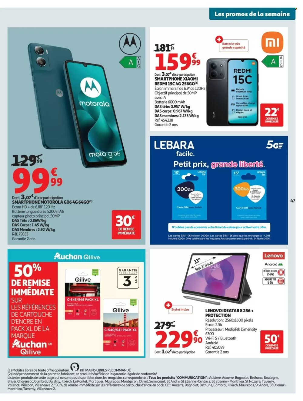 Prospectus promotionnel Auchan valable à partir du 24/02/2026 - Page 47.