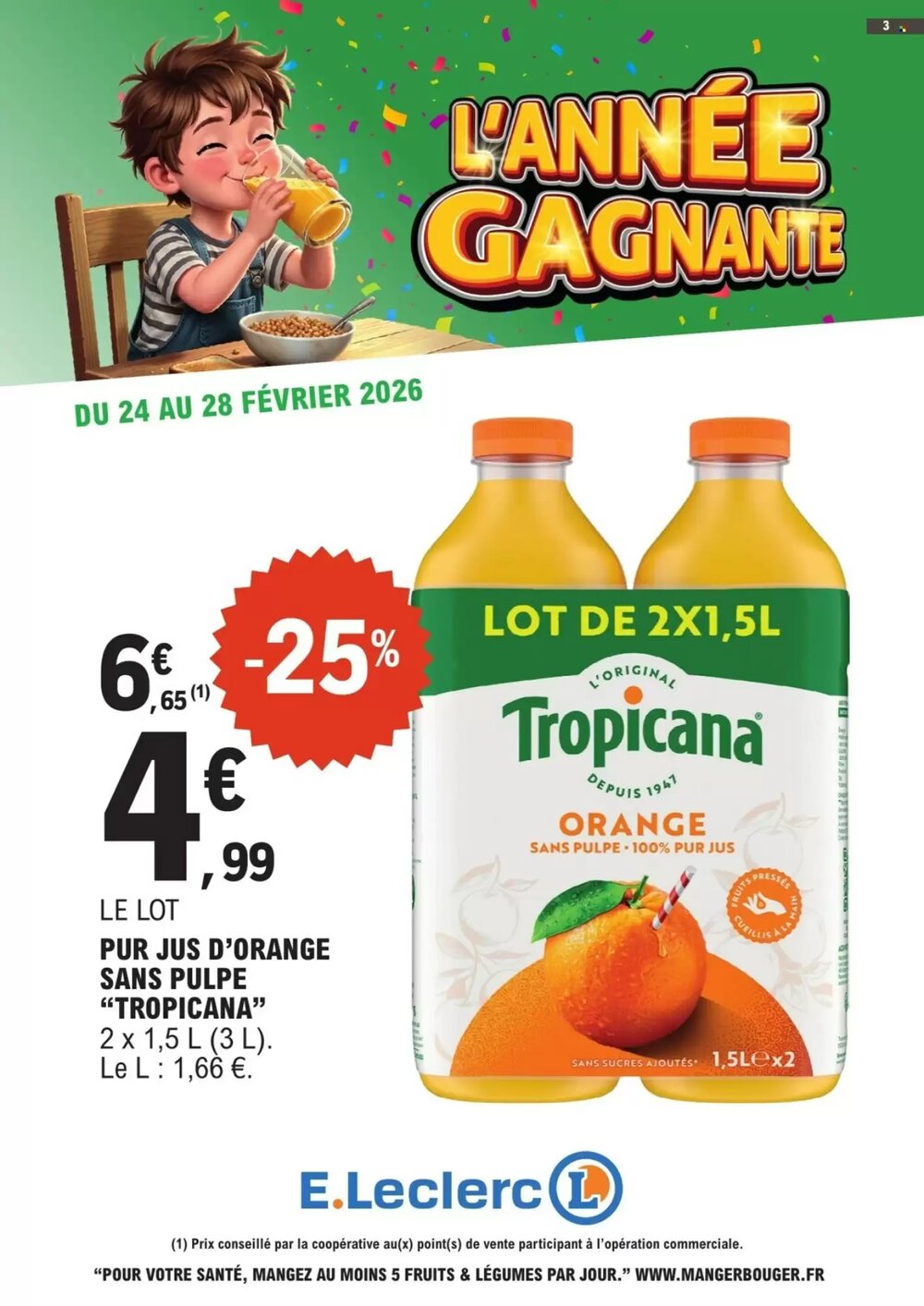 Prospectus promotionnel E.Leclerc valable à partir du 24/02/2026 - Page 3.