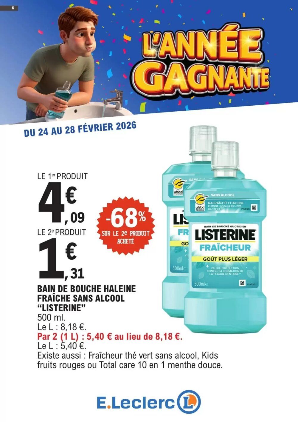 Prospectus promotionnel E.Leclerc valable à partir du 24/02/2026 - Page 6.