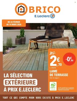 Prospectus promotionnel E.Leclerc Brico valable à partir du 24/02/2026