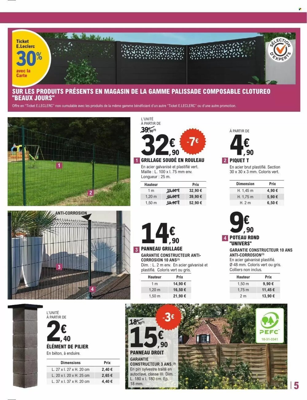 Prospectus promotionnel E.Leclerc Brico valable à partir du 24/02/2026 - Page 5.