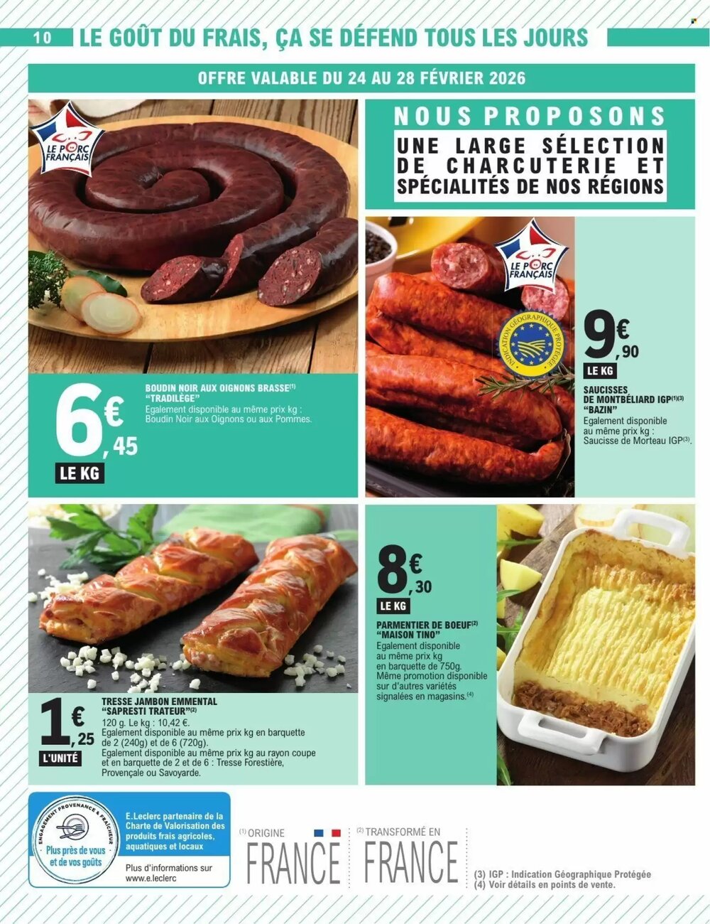 Prospectus promotionnel E.Leclerc valable à partir du 24/02/2026 - Page 10.