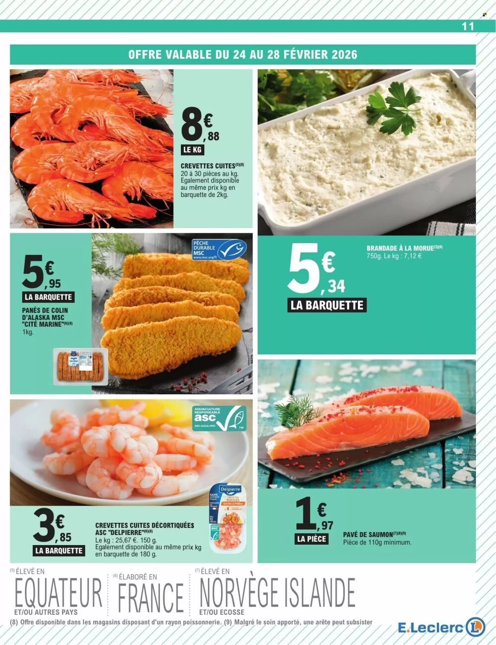Prospectus promotionnel E.Leclerc valable à partir du 24/02/2026 - Page 11.