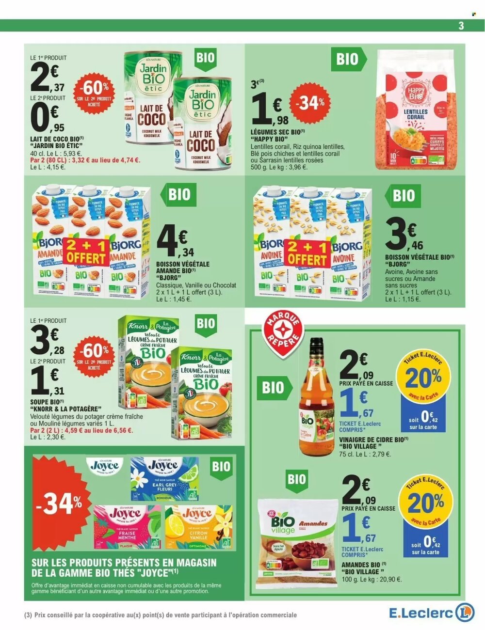 Prospectus promotionnel E.Leclerc valable à partir du 24/02/2026 - Page 3.