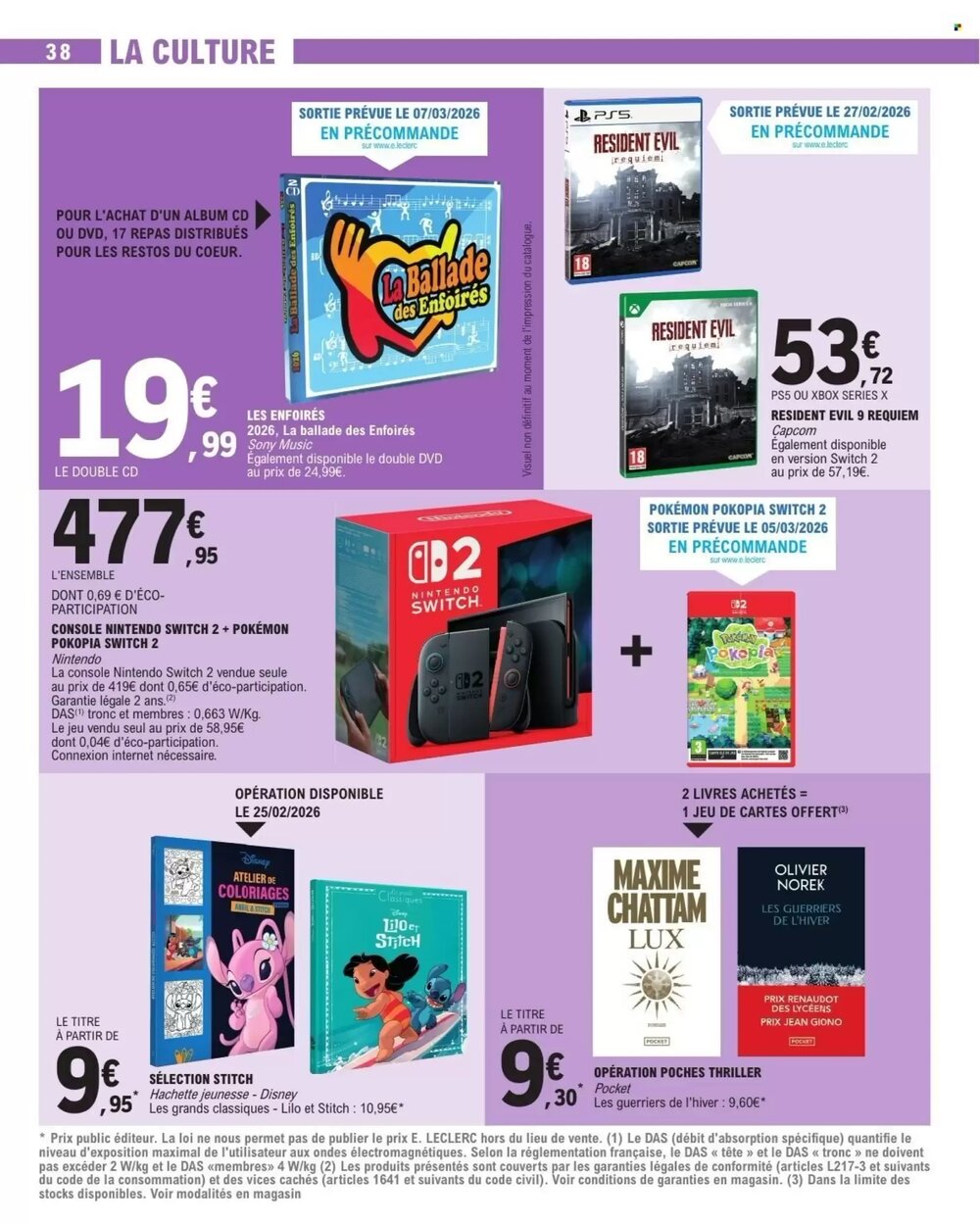 Prospectus promotionnel E.Leclerc valable à partir du 24/02/2026 - Page 38.
