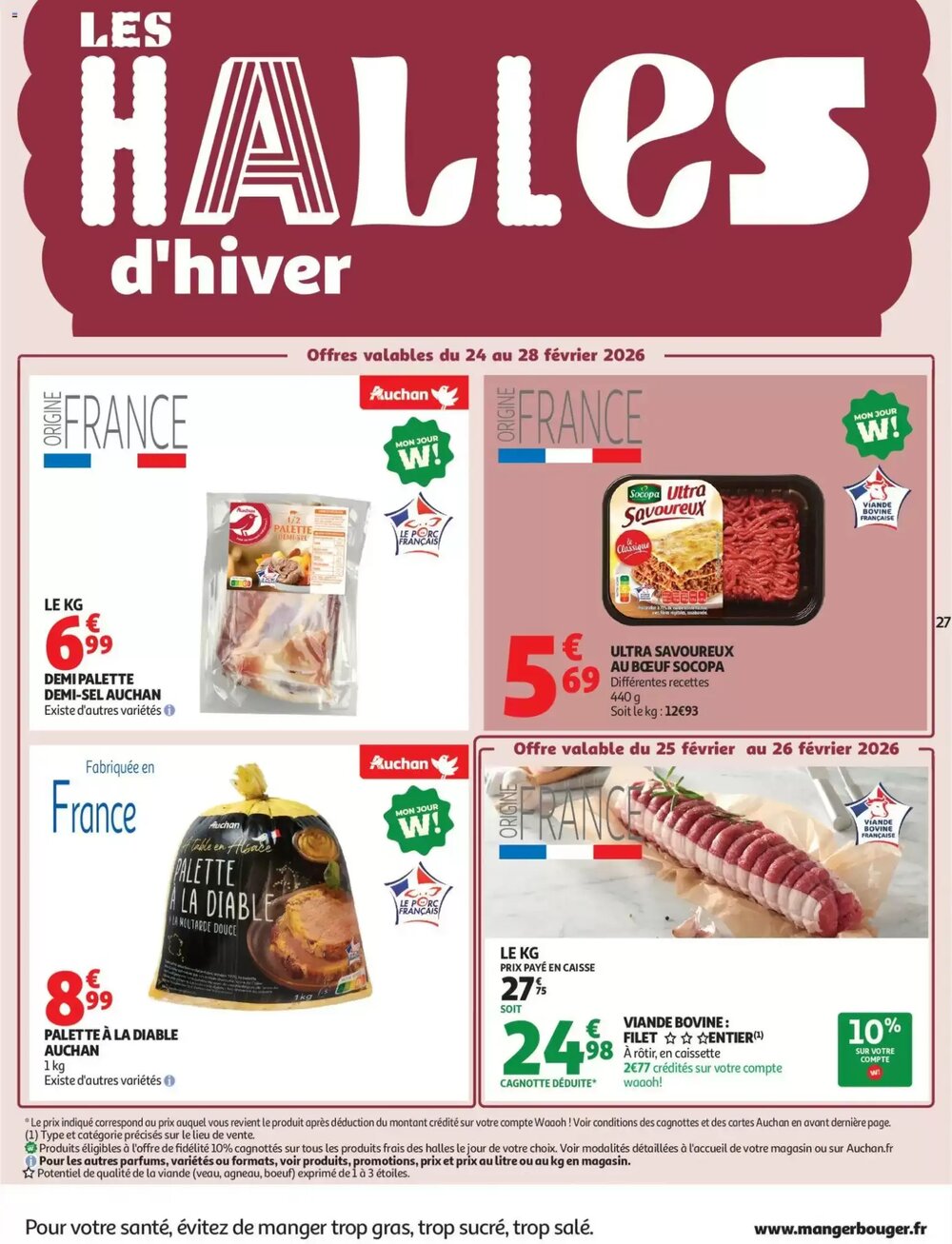 Prospectus promotionnel Auchan valable à partir du 24/02/2026 - Page 27.