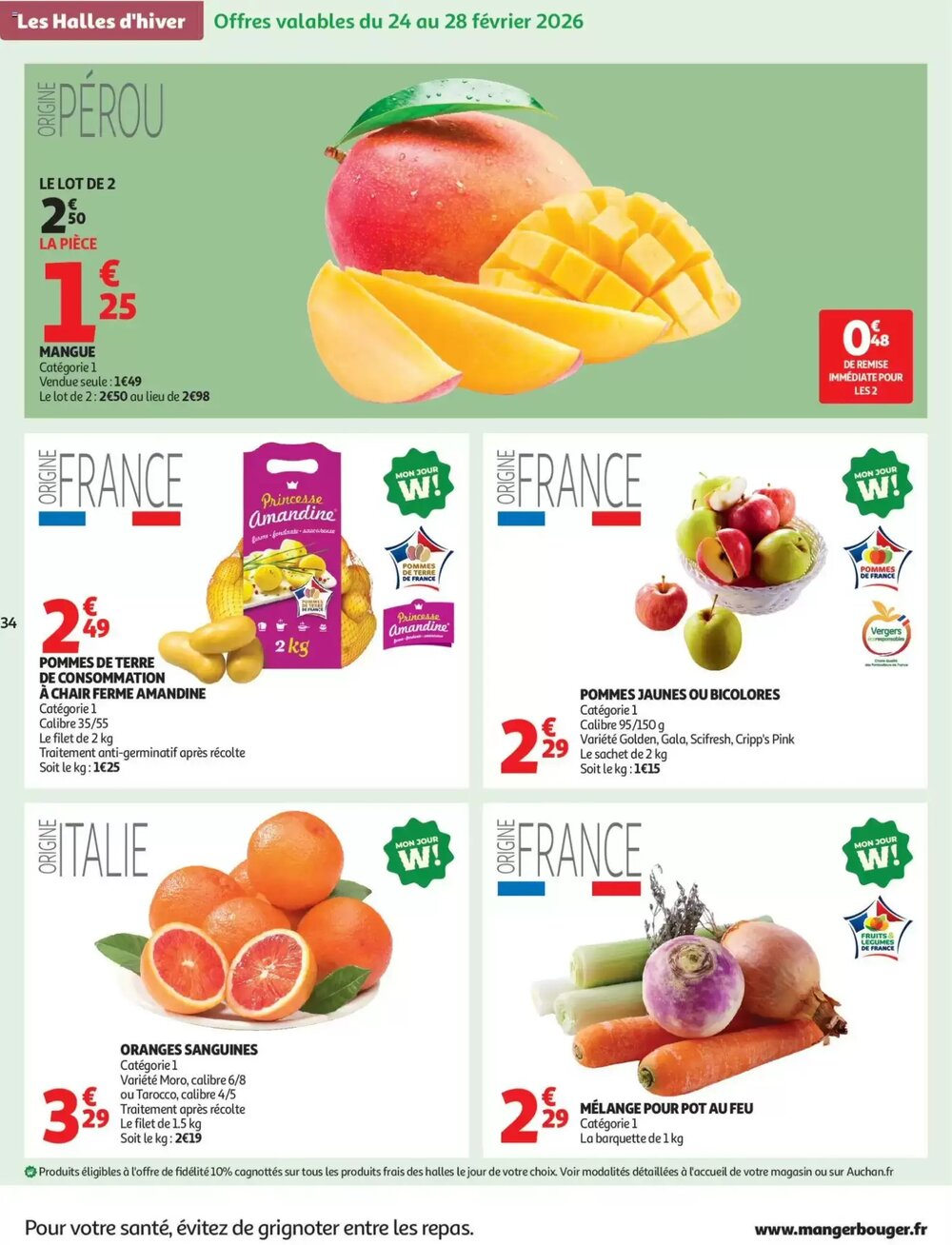 Prospectus promotionnel Auchan valable à partir du 24/02/2026 - Page 34.