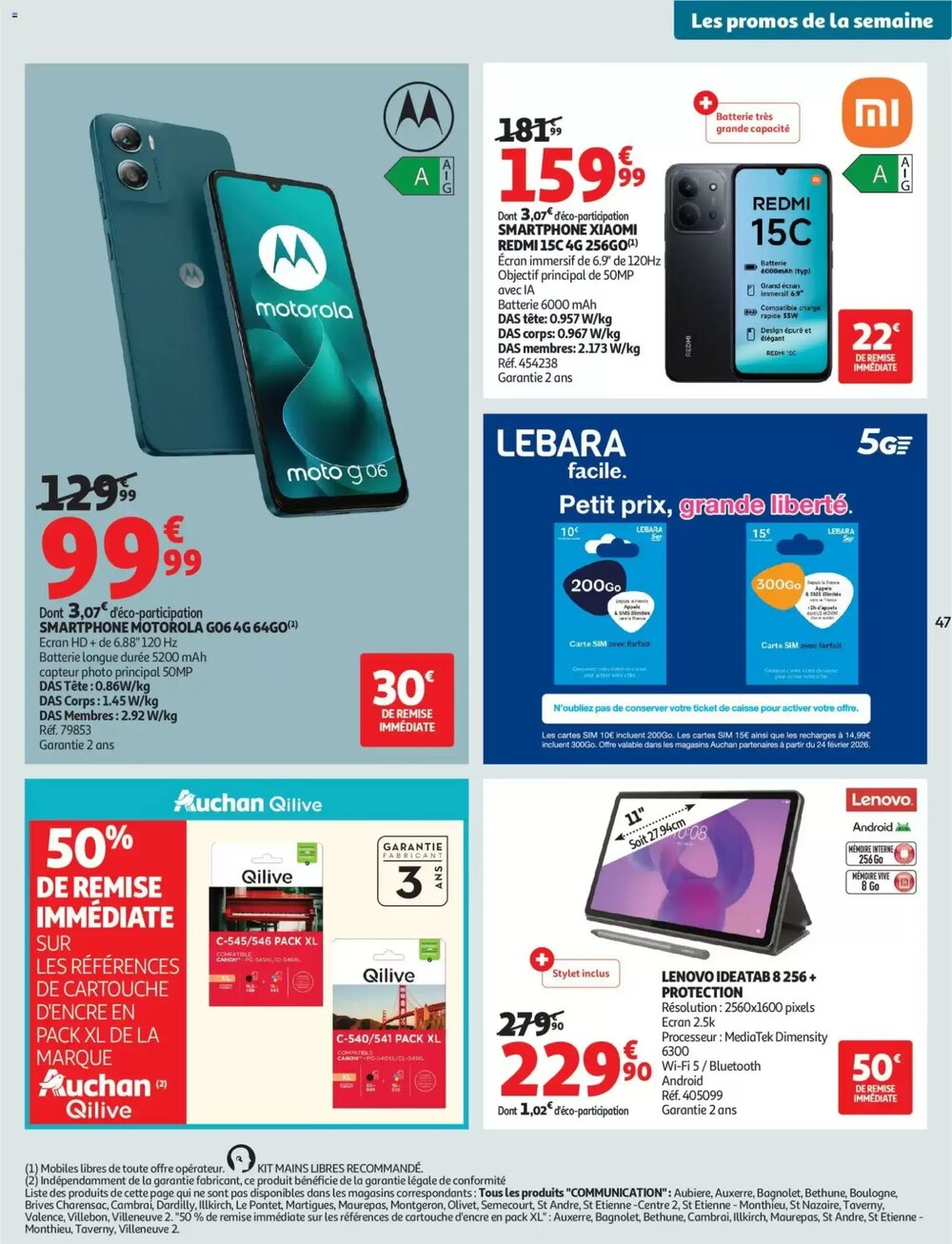 Prospectus promotionnel Auchan valable à partir du 24/02/2026 - Page 47.