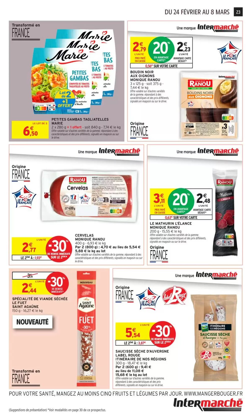 Prospectus promotionnel Intermarché valable à partir du 24/02/2026 - Page 23.