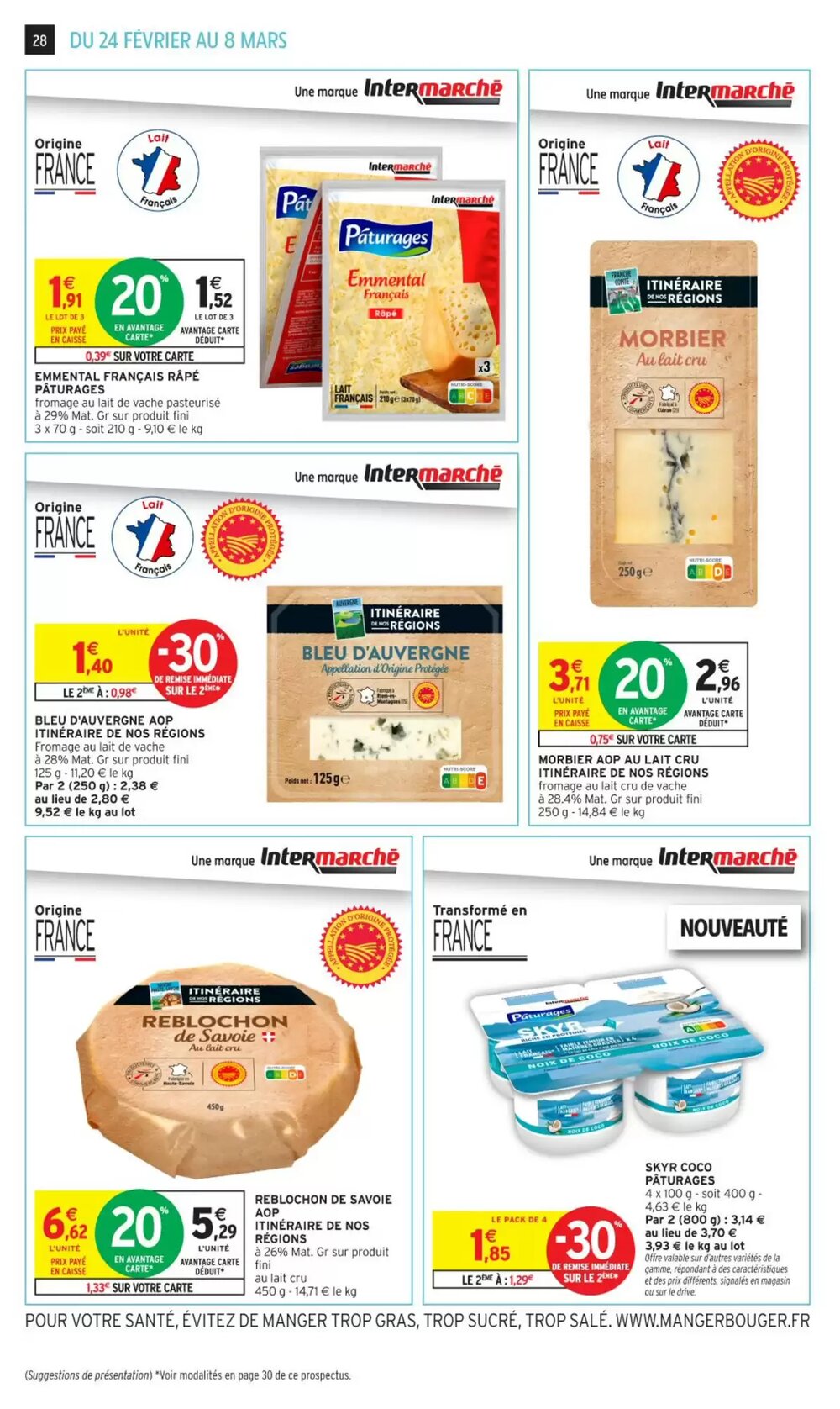 Prospectus promotionnel Intermarché valable à partir du 24/02/2026 - Page 28.