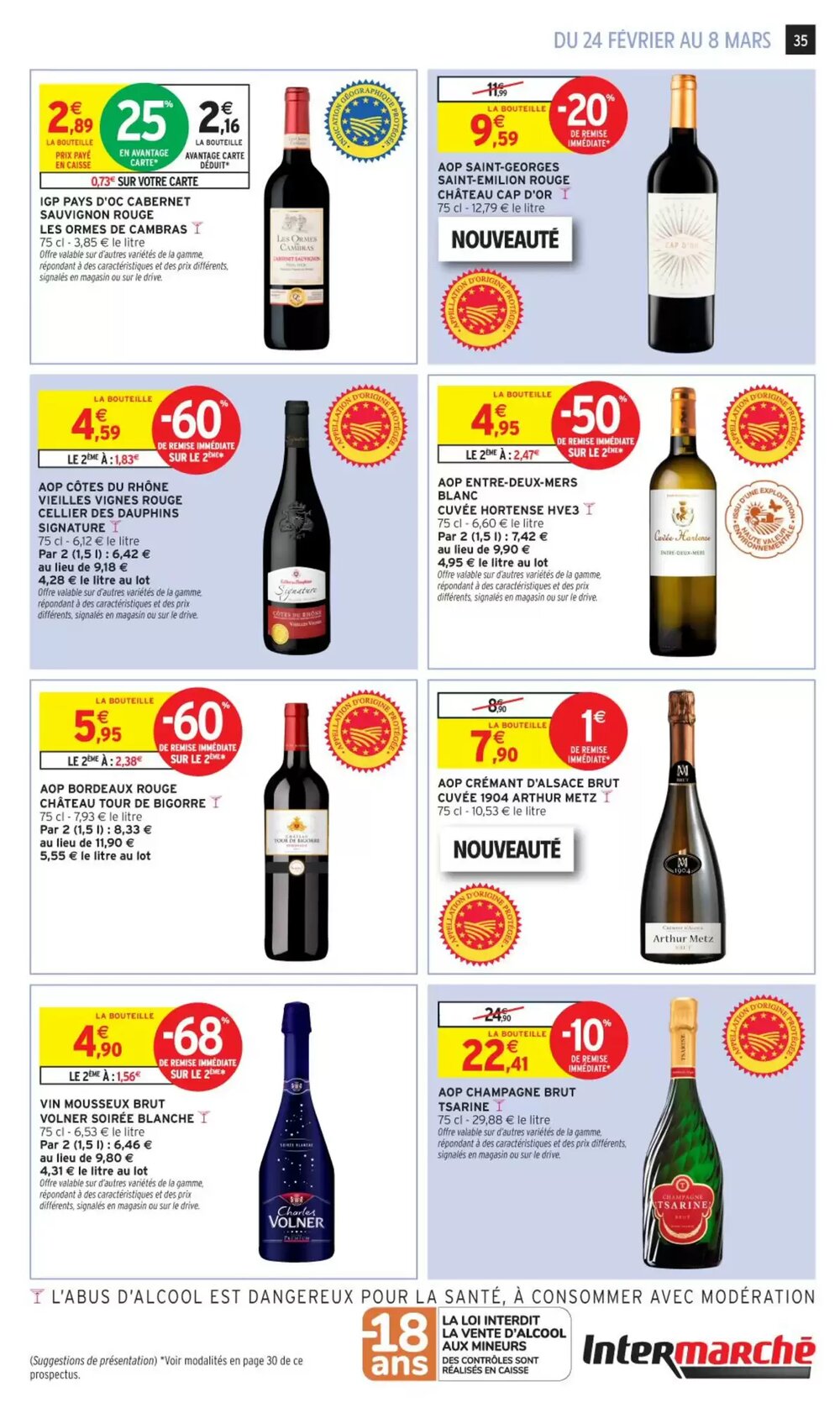 Prospectus promotionnel Intermarché valable à partir du 24/02/2026 - Page 35.