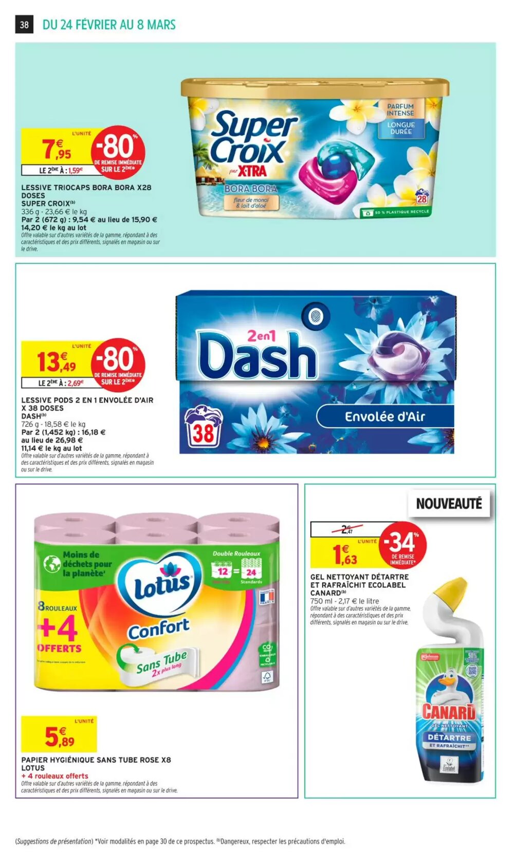 Prospectus promotionnel Intermarché valable à partir du 24/02/2026 - Page 38.