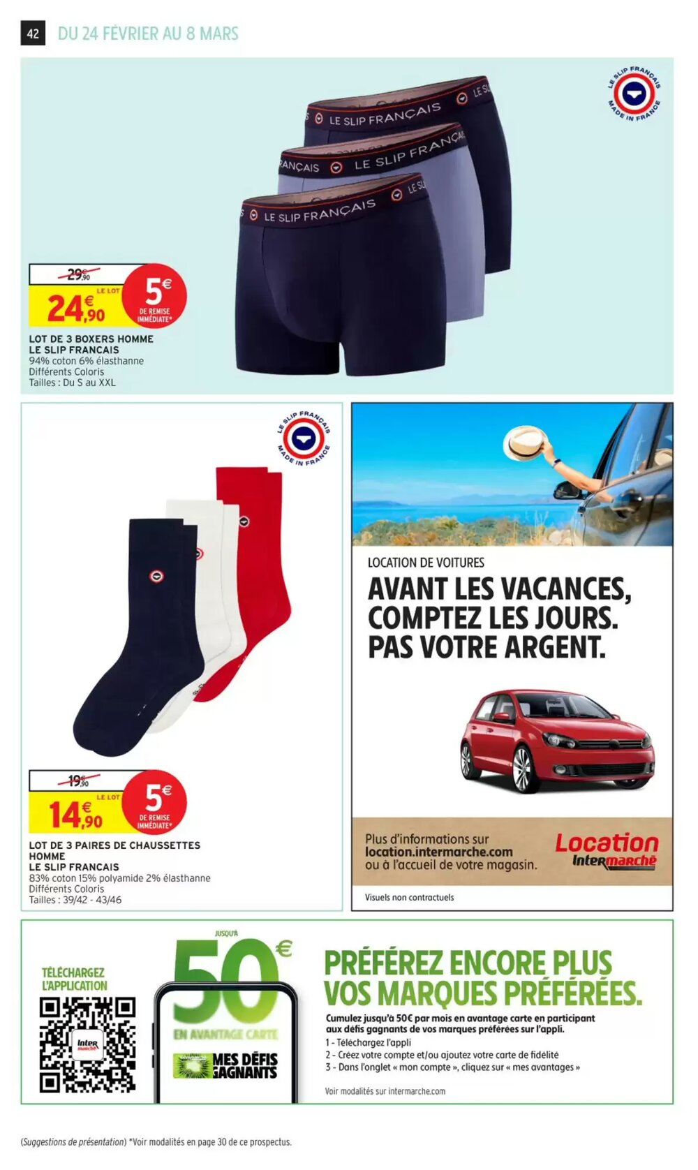 Prospectus promotionnel Intermarché valable à partir du 24/02/2026 - Page 42.