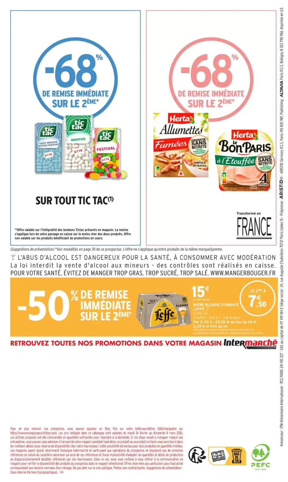 Prospectus promotionnel Intermarché valable à partir du 24/02/2026 - Page 44.