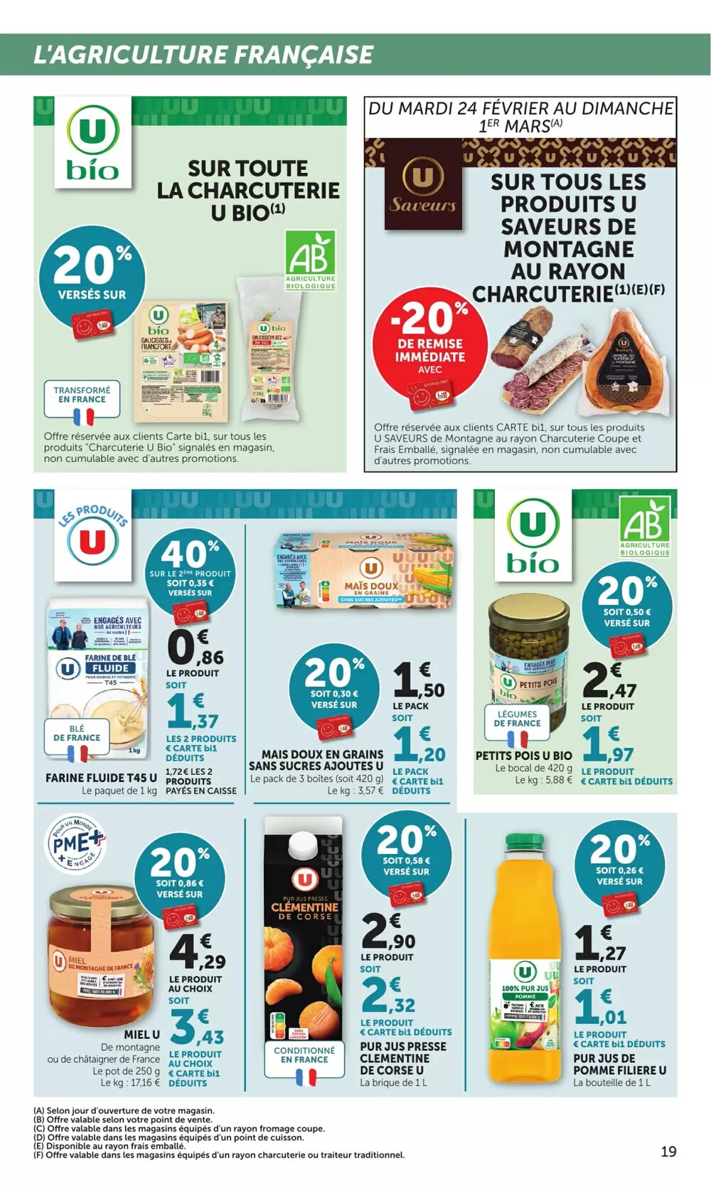 Prospectus promotionnel Bi1 valable à partir du 24/02/2026 - Page 19.