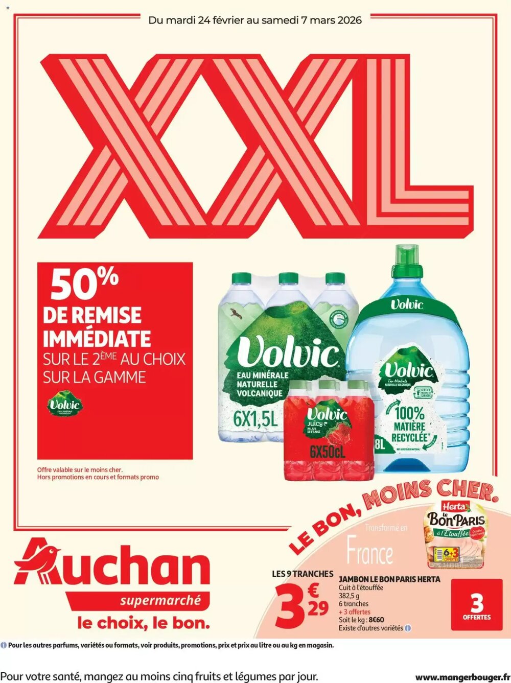 Prospectus promotionnel Auchan valable à partir du 24/02/2026 - Page 1.