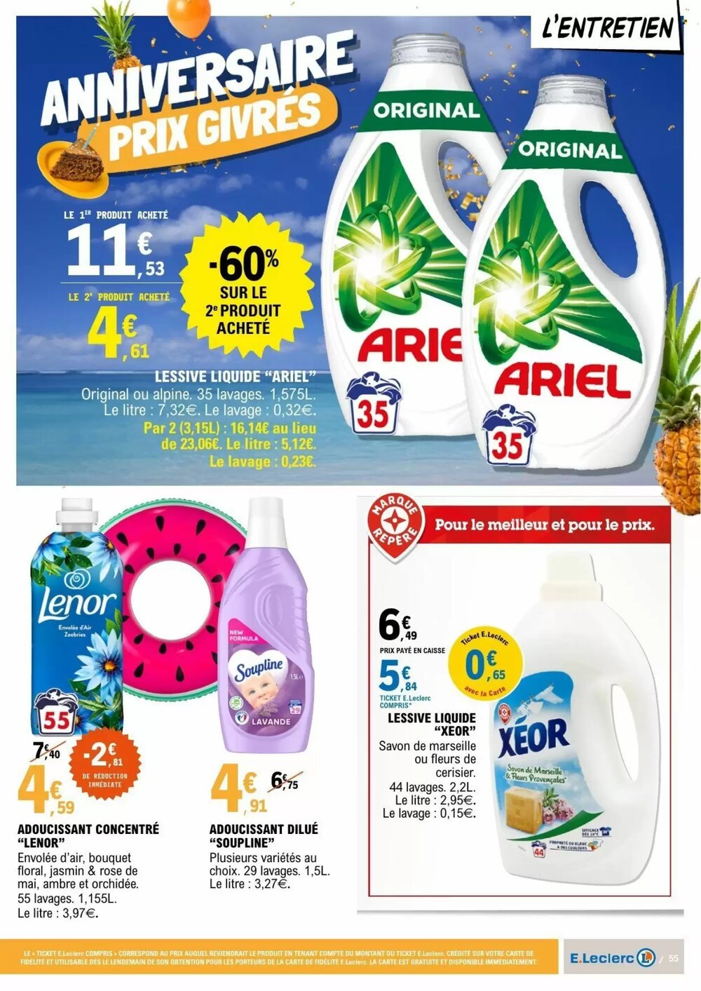 Prospectus promotionnel E.Leclerc valable à partir du 24/02/2026 - Page 55.