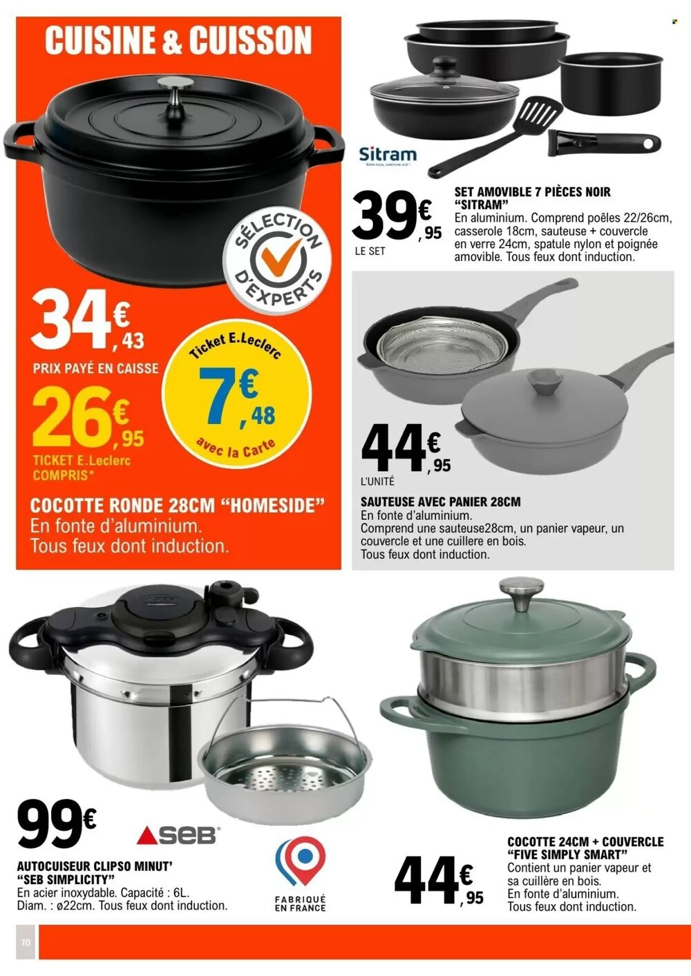 Prospectus promotionnel E.Leclerc valable à partir du 24/02/2026 - Page 70.