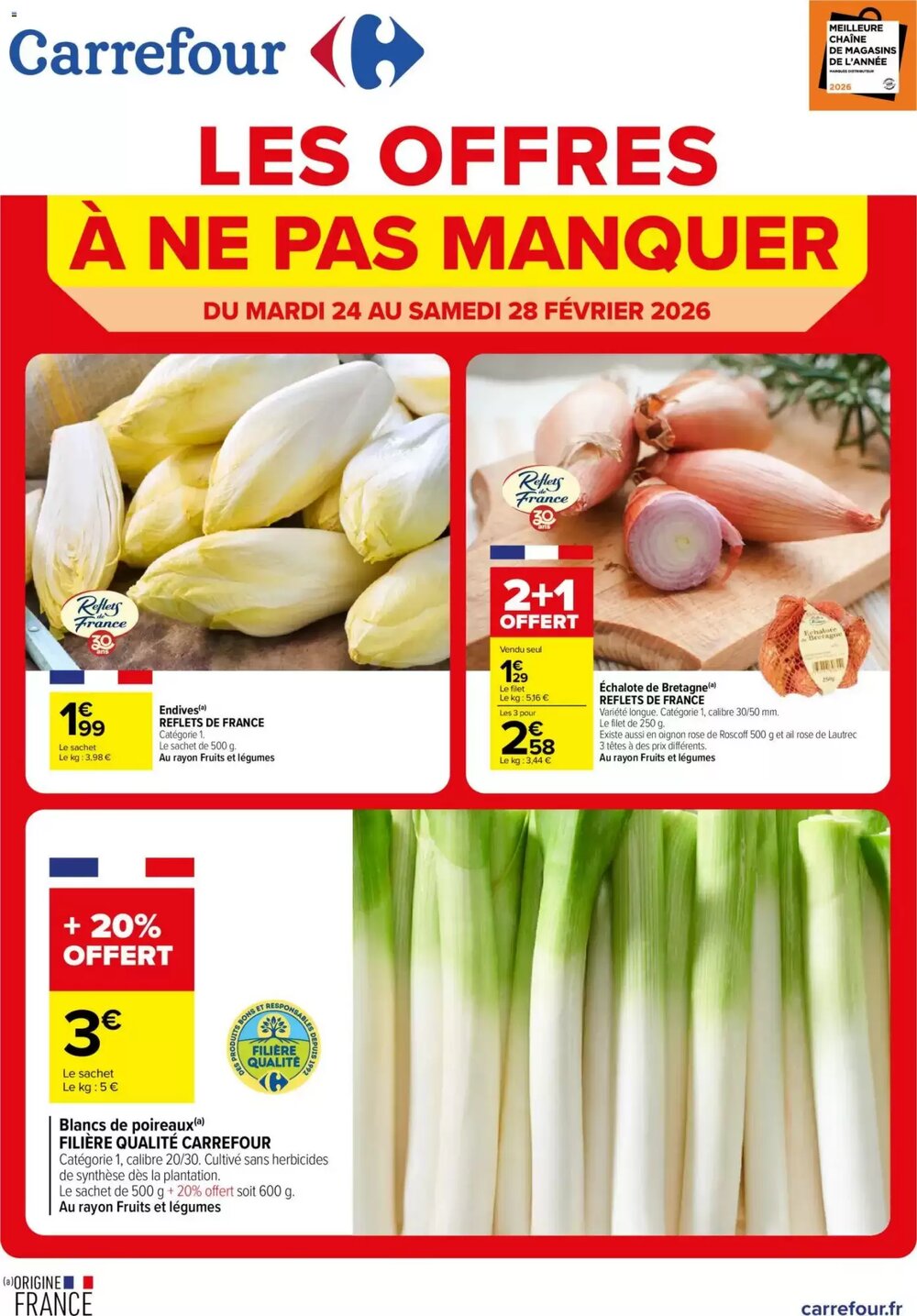 Prospectus promotionnel Carrefour valable à partir du 24/02/2026 - Page 1.
