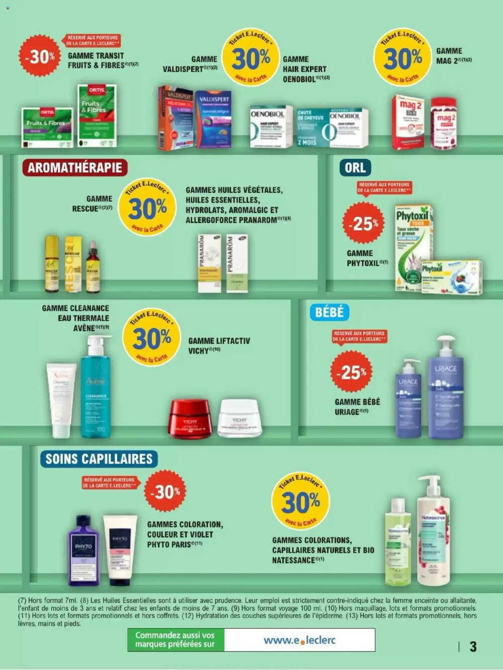 Prospectus promotionnel E.Leclerc Parapharmacie valable à partir du 24/02/2026 - Page 3.