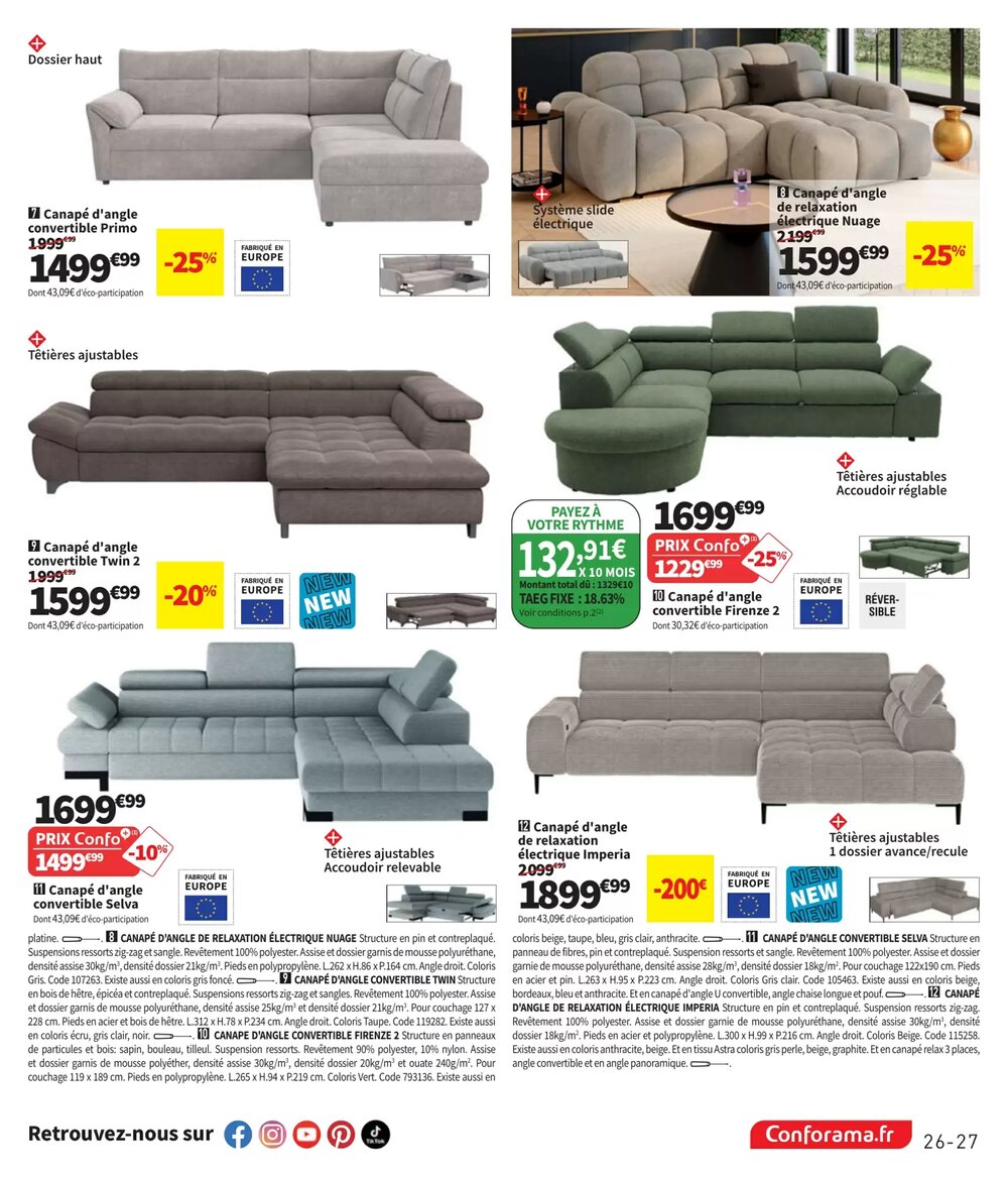 Prospectus promotionnel Conforama valable à partir du 24/02/2026 - Page 27.