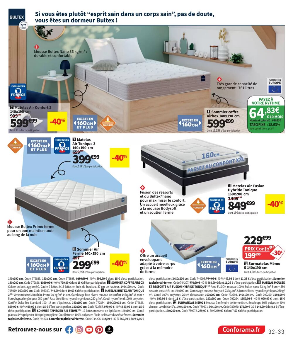 Prospectus promotionnel Conforama valable à partir du 24/02/2026 - Page 33.