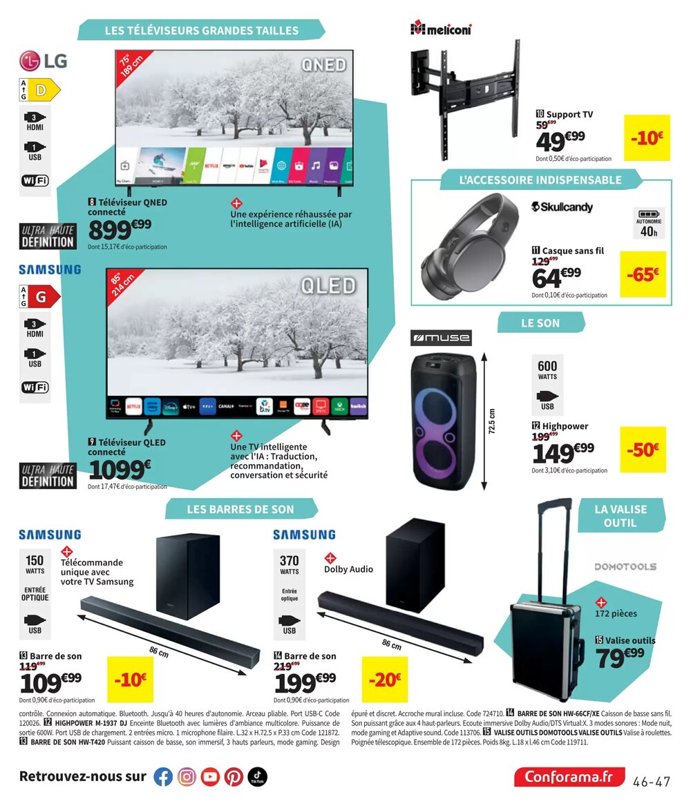 Prospectus promotionnel Conforama valable à partir du 24/02/2026 - Page 47.