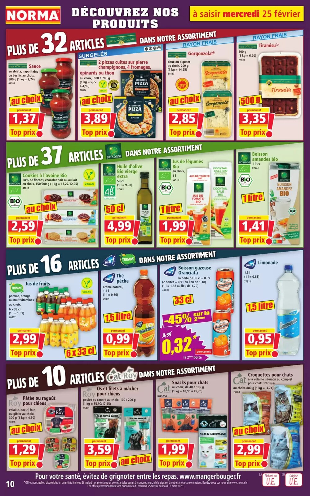Prospectus promotionnel Norma valable à partir du 25/02/2026 - Page 10.