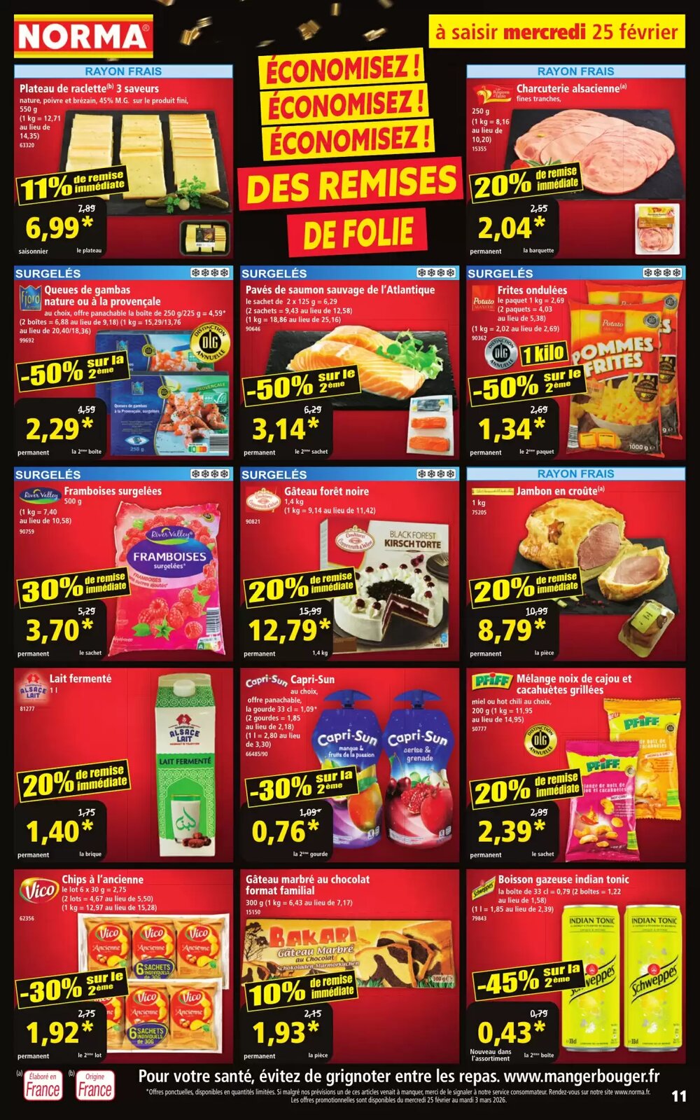 Prospectus promotionnel Norma valable à partir du 25/02/2026 - Page 11.