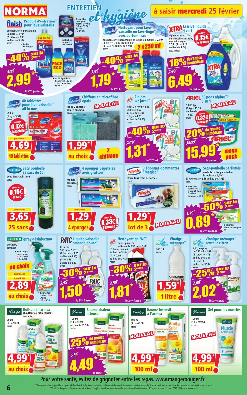 Prospectus promotionnel Norma valable à partir du 25/02/2026 - Page 6.