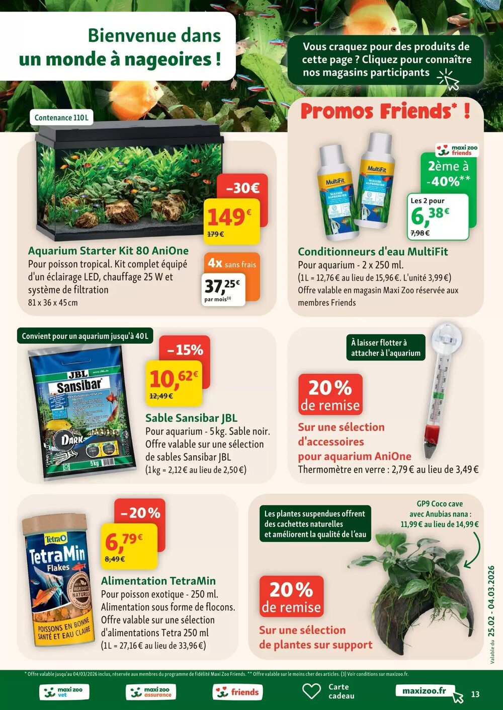 Prospectus promotionnel Maxi Zoo valable à partir du 25/02/2026 - Page 13.