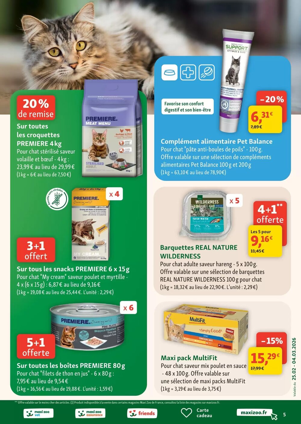 Prospectus promotionnel Maxi Zoo valable à partir du 25/02/2026 - Page 5.